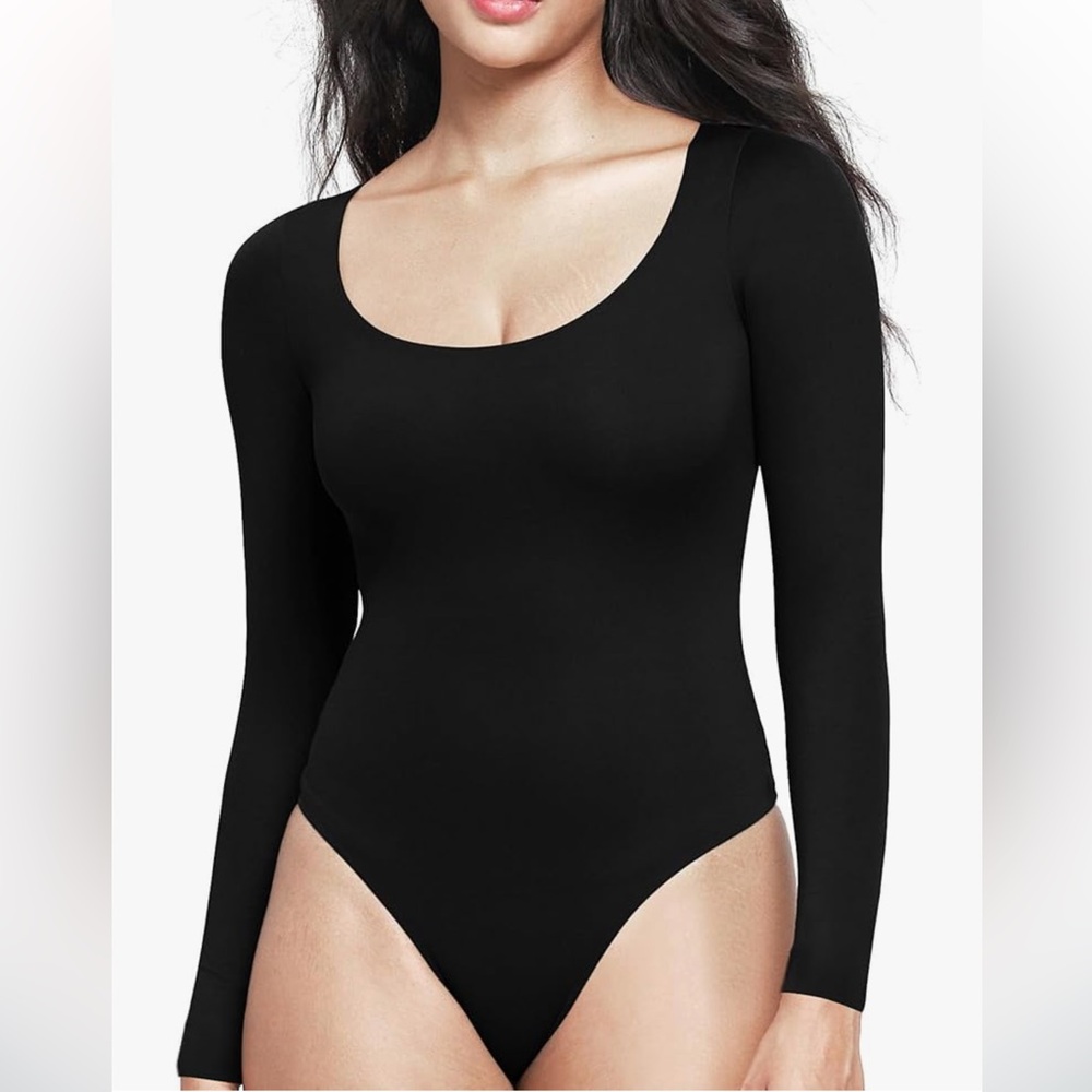 Women's Scoop Neck Long Sleeve Bodysuit